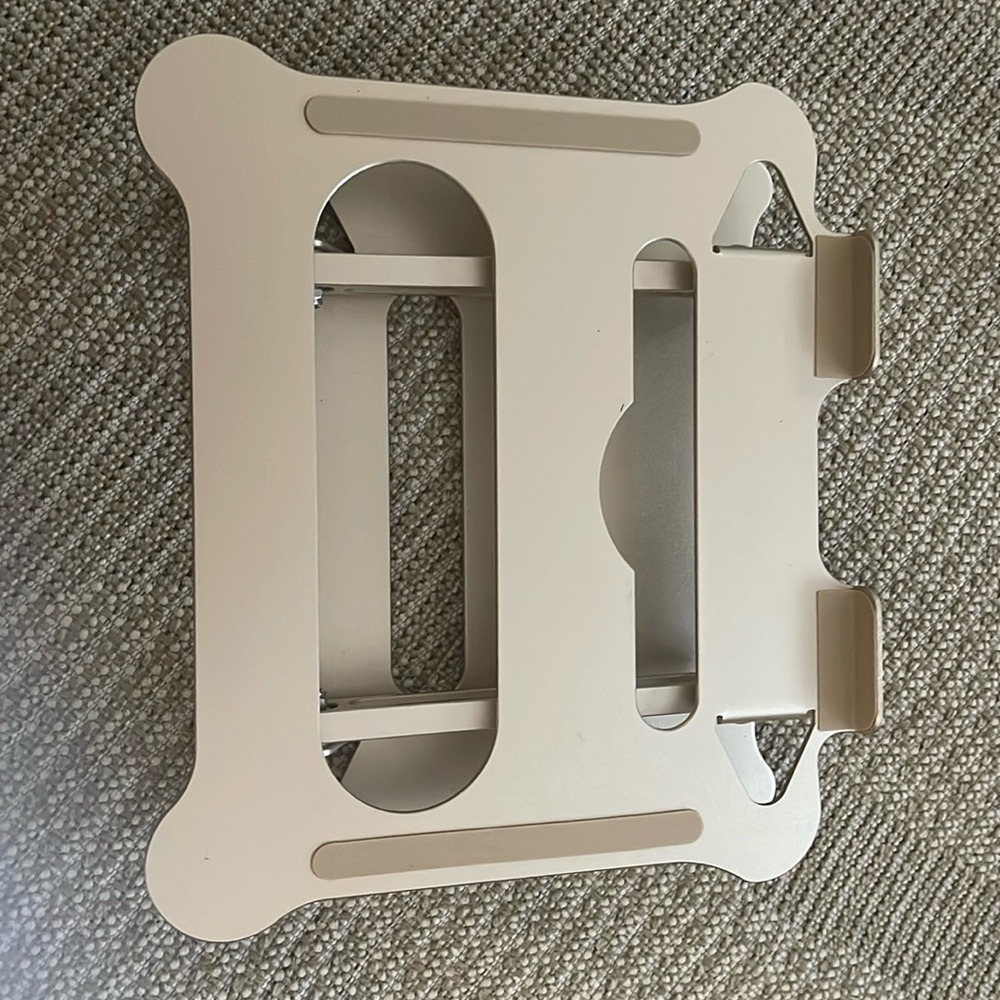 light pink chrome metal ipad stand